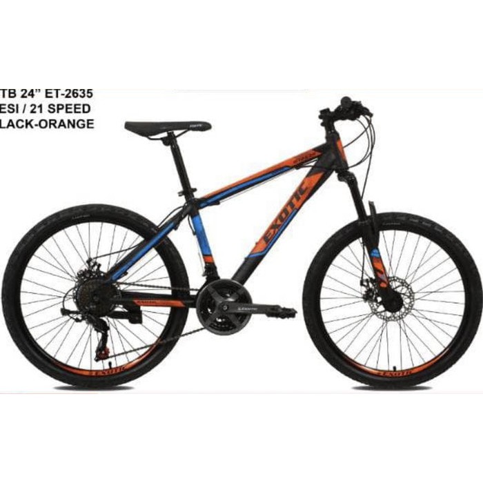 Dijual Sepeda gunung MTB 24 Exotic ET 2635 Berkualitas