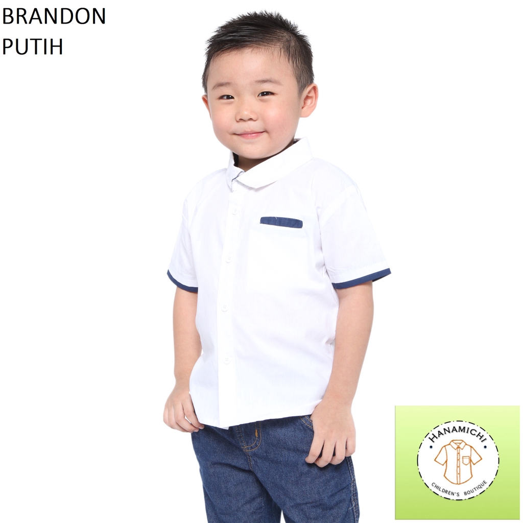 Hanamichi BRANDON Kemeja Anak Lengan Pendek