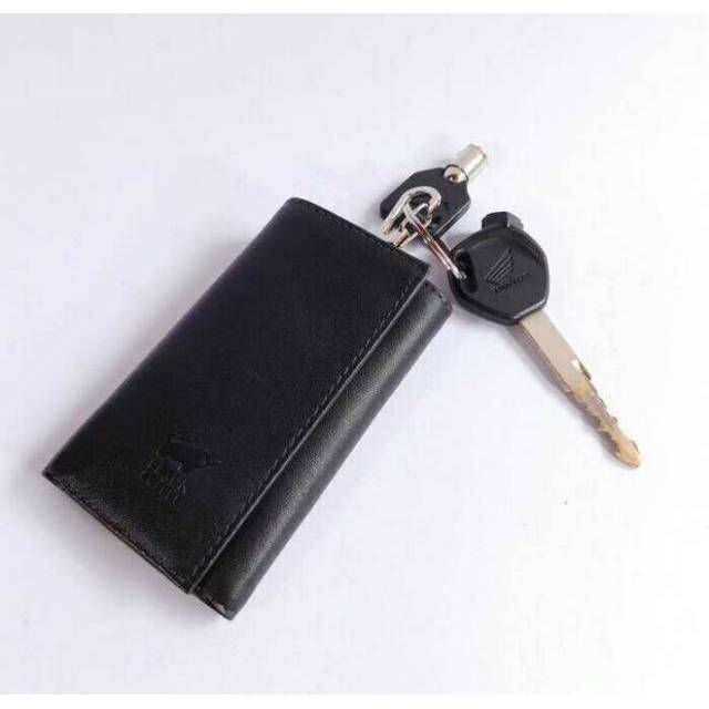 Dompet Stnk Kulit Gantungan Kunci kulit mobil/motor BRAUN BUFFEL