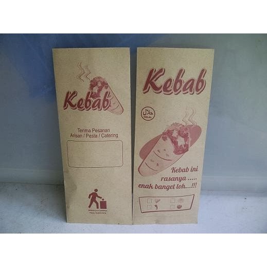 

Dus Kebab Coklat Kecil/ Kantong Kebab Coklat Kecil/Kemasan 100 Lembar