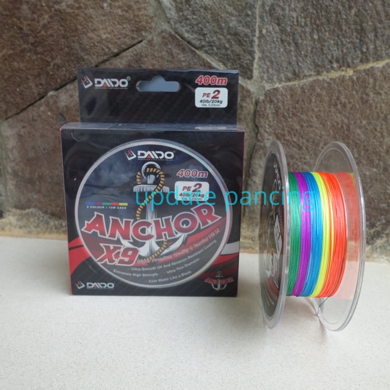 benang PE DAIDO ANCHOR X9 multicolor 200m / 400m
