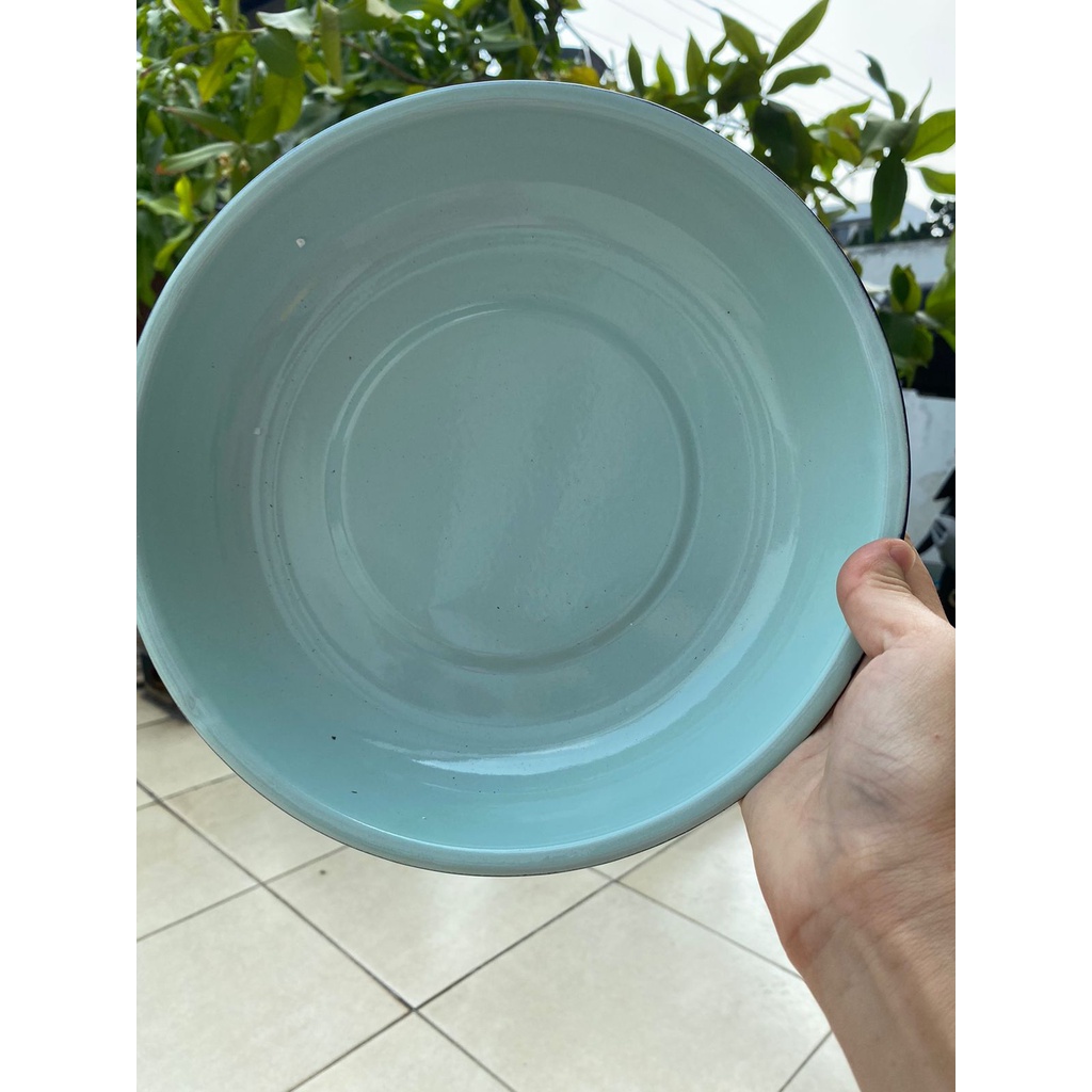 Nampan / loyang Enamel Polos 26 cm