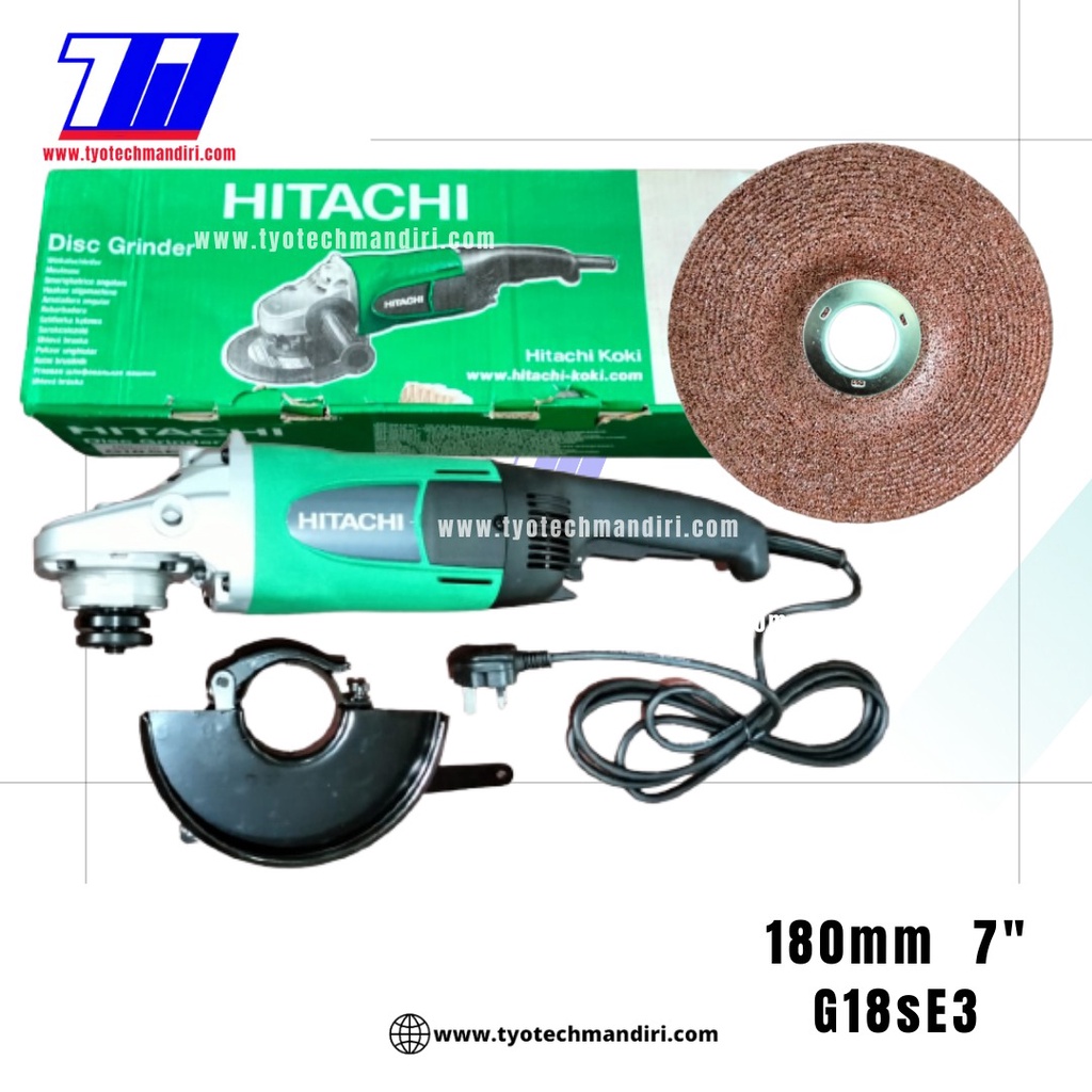 MESIN GERINDA 7 inch HITACHI GRINDER G18SE3