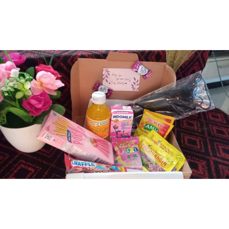 

Hampers Booster Kesehatan/HAMPERS LAWAN CORONA/Hadiah Booster Kesehatan/jajan murah