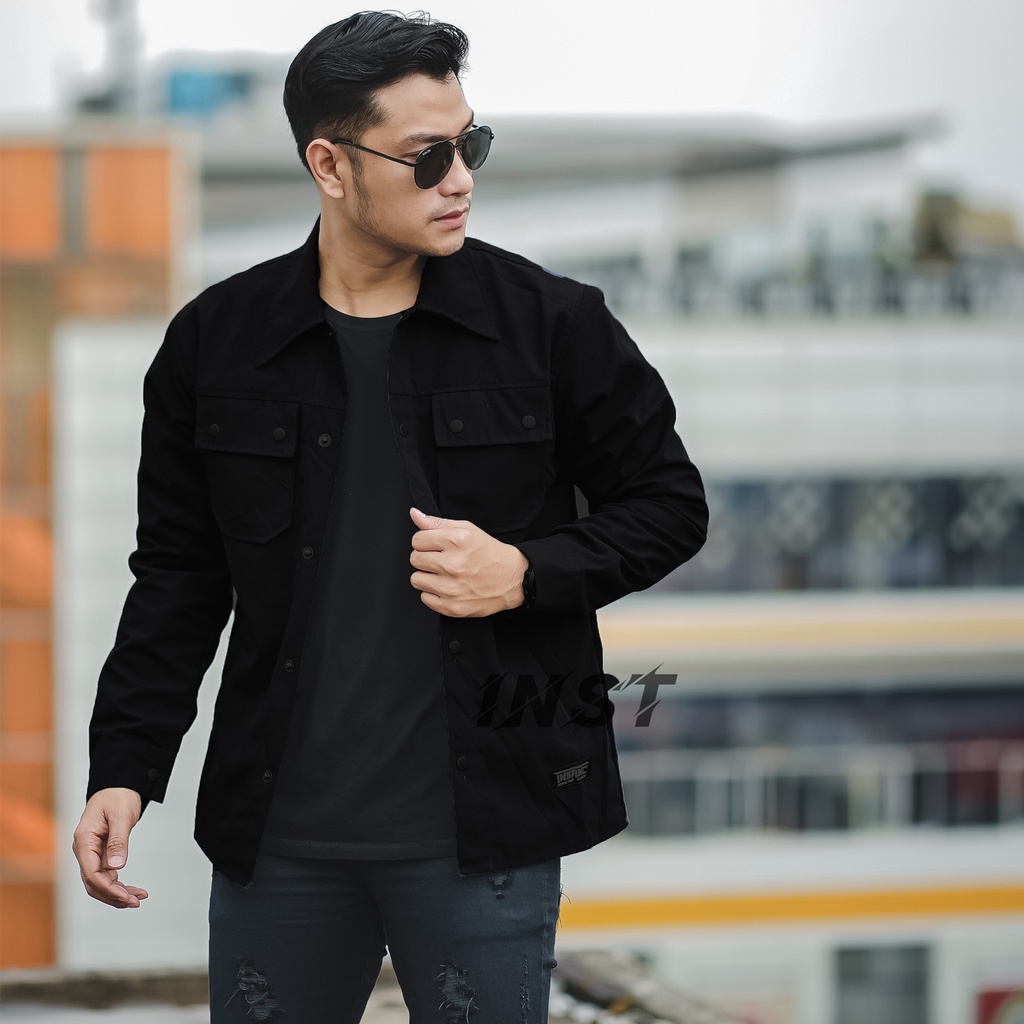 INST JAKET CANVAS COWO SEMI PARKA/TREKER/ TERMURAH