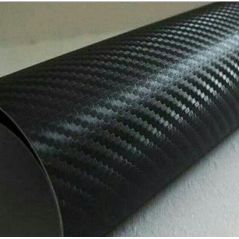 Sticker Carbon 3D Hitam