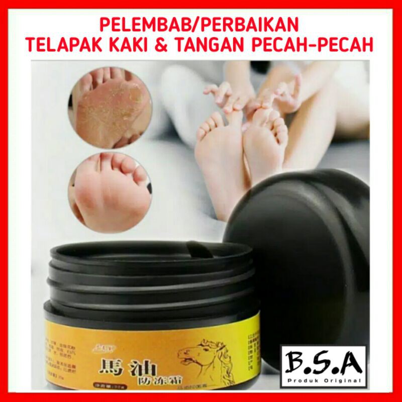Cream Minyak Kuda Pelembab Perbaikan Telapak Kaki Dan Tangan Pecah Pecah Shopee Indonesia