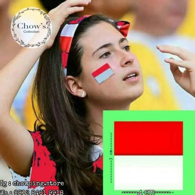 

Sticker / Stiker Pipi Muka Tangan Bendera Merah Putih I Love Indonesia chowp11 Segera Beli