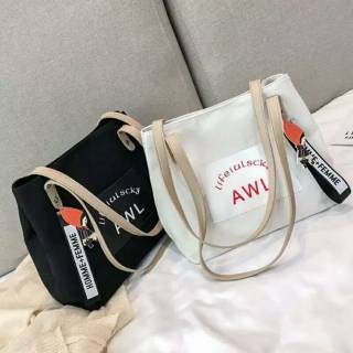 (BISA COD)-totebag-tote bag wanita magnet-tote bag magnet kanvas-tas keren wanita-TakesanBag - Totebag Wanita Payung - Bahan Semi Canvas Sintetis - Penutup Resleting - Ukuran Besar