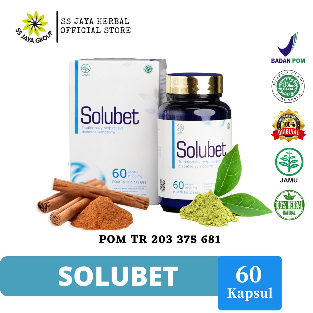 SOLUBET - SOLUSI AMPUH UNTUK ATASI DIABETES  - SS JAYA HERBAL
