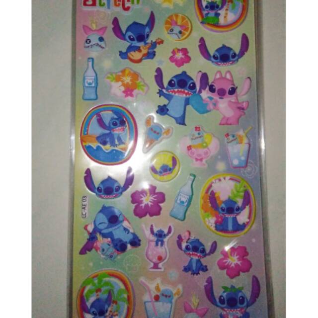 

Stiker timbul Stitch H