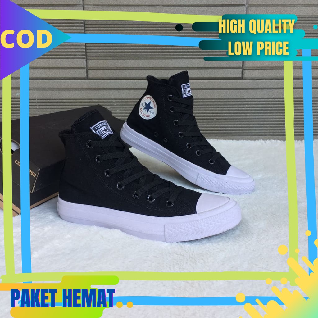 Sepatu Converse All Star CT High Warna Black White