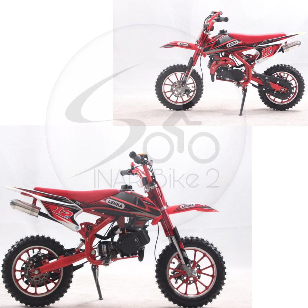 Lenka Mini Trail Mc12 &amp;  Motor Bensin Mini Anak Trail PC MOTO PC 01 2 Tak 50 CC