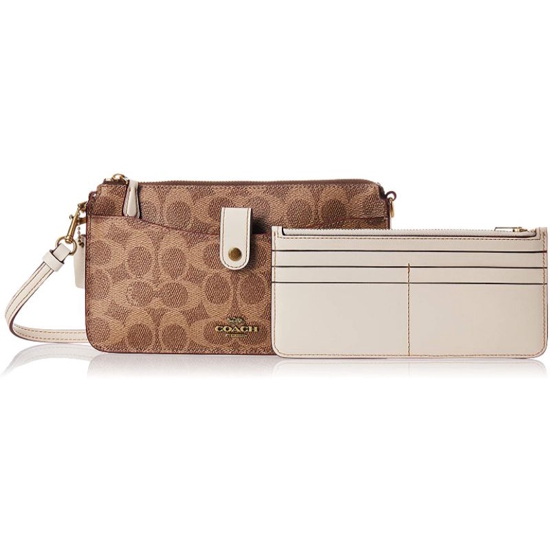 Noa Pop-Up Messenger In Colorblock Signature Canvas(Coach 37458)
