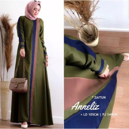 Kekinian 2021 Gamis Trand Remaja KekinianAnneliz Dress  Baju Gamis Wanita Terbaru /