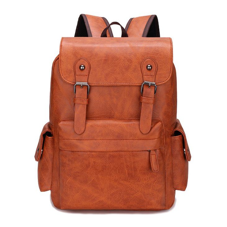 Backpack Tas Ransel Kulit Laptop Pria Import