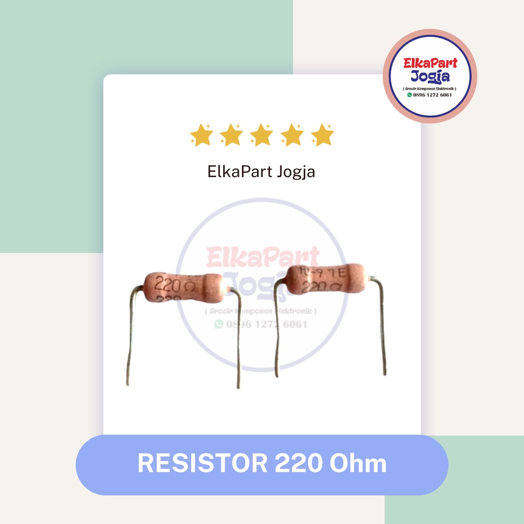 RESISTOR JAPAN 2W 5% 220 Ohm Resistor Metal Film