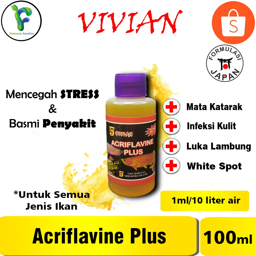 Vivian Obat Ikan Acriflavine Plus 100mL