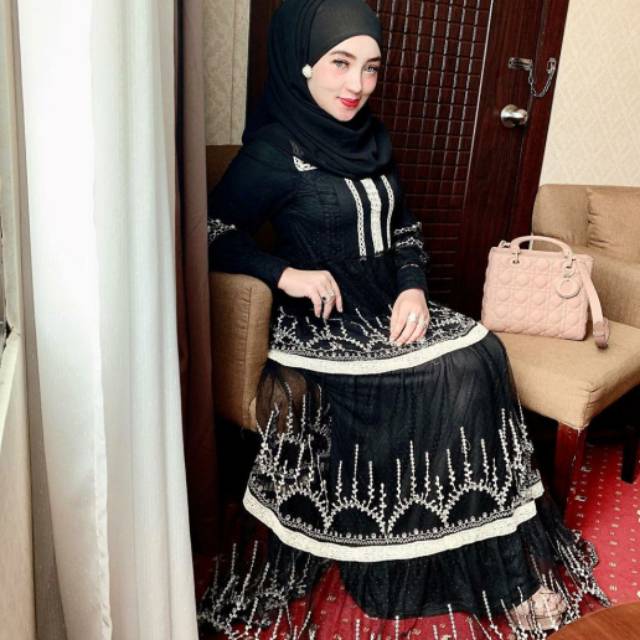 DRESS TUTU ISABEL HITAM ORIGINAL SHELLASAUKIA