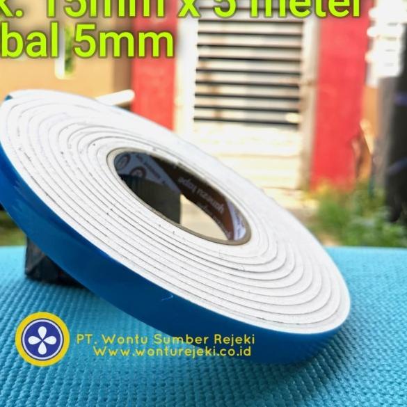 

✹ single tape Foam putih tebal 5mm, panjang 5m, lebar 15mm ✫