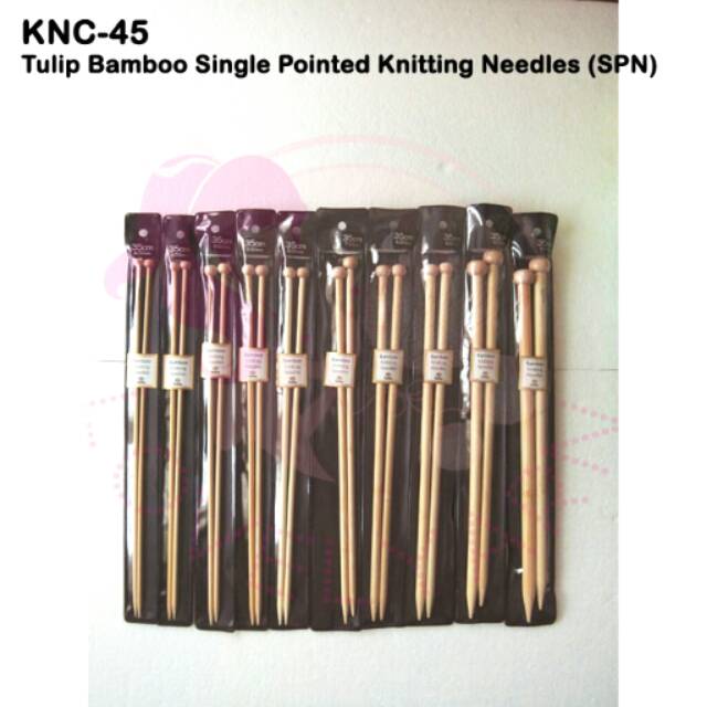 Alat Rajut KNC-45 (Tulip Bamboo Single Pointed Knitting Needles (SPN))
