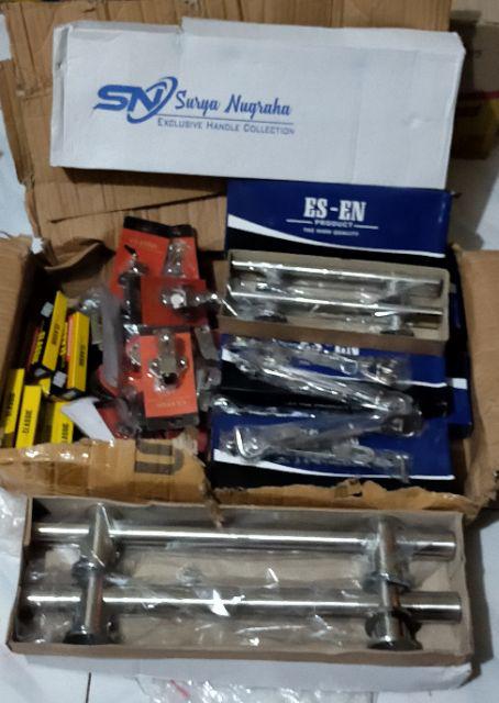 Handle Pintu Rumah Bulat Panjang 45 Cm Tarikan Pintu Dof Minimalis Gagang Pintu Kunci Pintu Dof 3 Cm