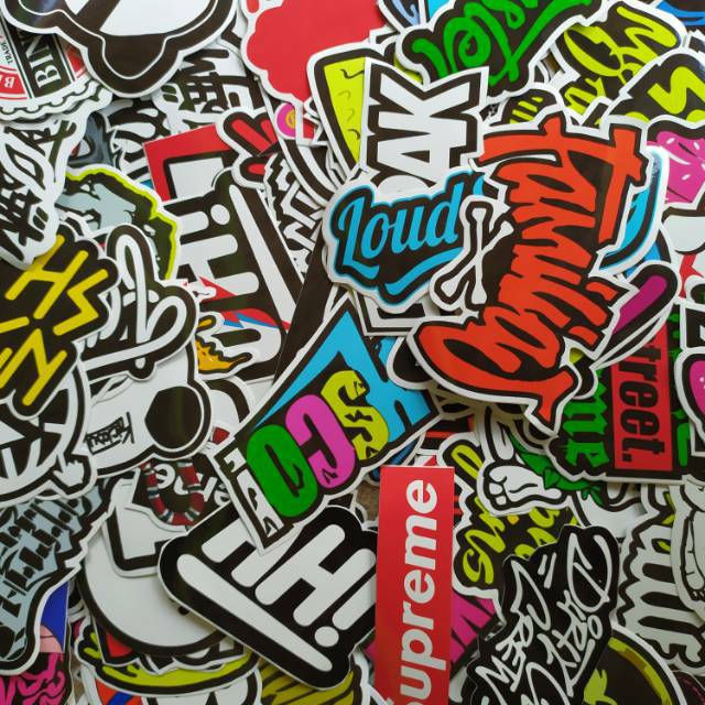 STIKER DISTRO MANTAP, CUTTING BRAND