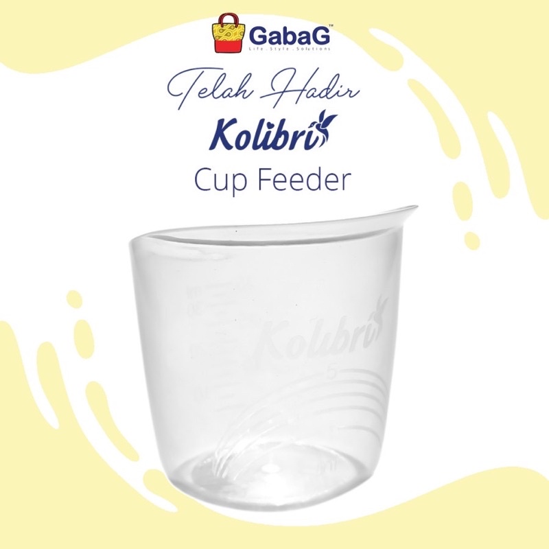 Gabag Kolibri Cup Feeder 1 box isi 3 pcs Gelas Asi Cangkir Menyusui BPA FREE