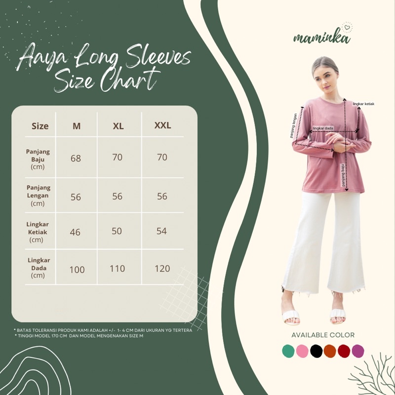 AAYA LONG SLEEVES BUSUI FRIENDLY BY MAMINKA