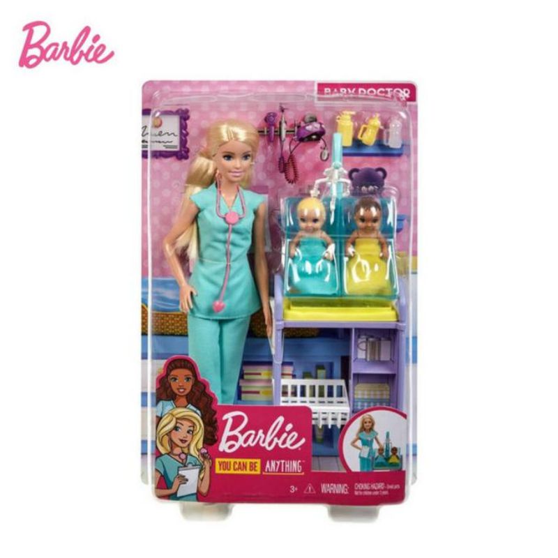 Barbie Baby Doctor Playset Mattel Boneka Barbie Dokter