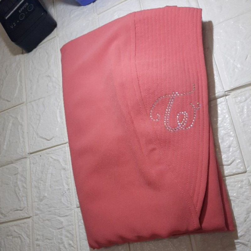 Thewa//Khimar Bening Ori Thewa-Peach tua