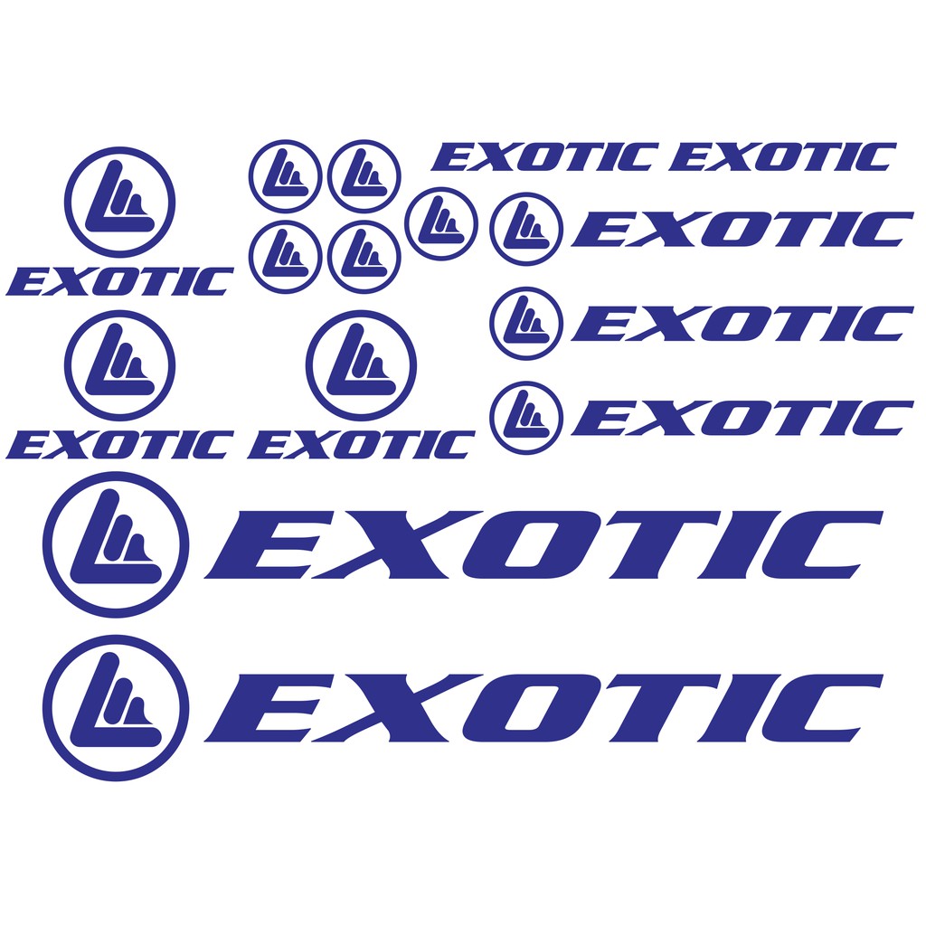 cutting stiker/sticker sepeda exotic