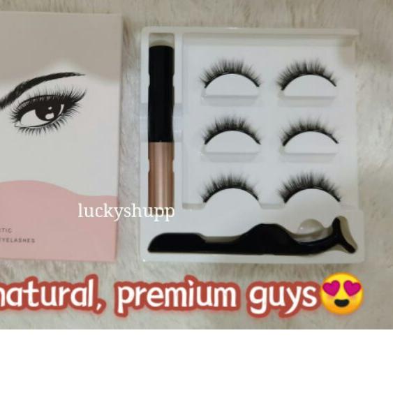 ● [] BULU MATA MAGNET Magnetic SET 3Pairs with Eyeliner - bulu mata magnet Eyeliner ◙