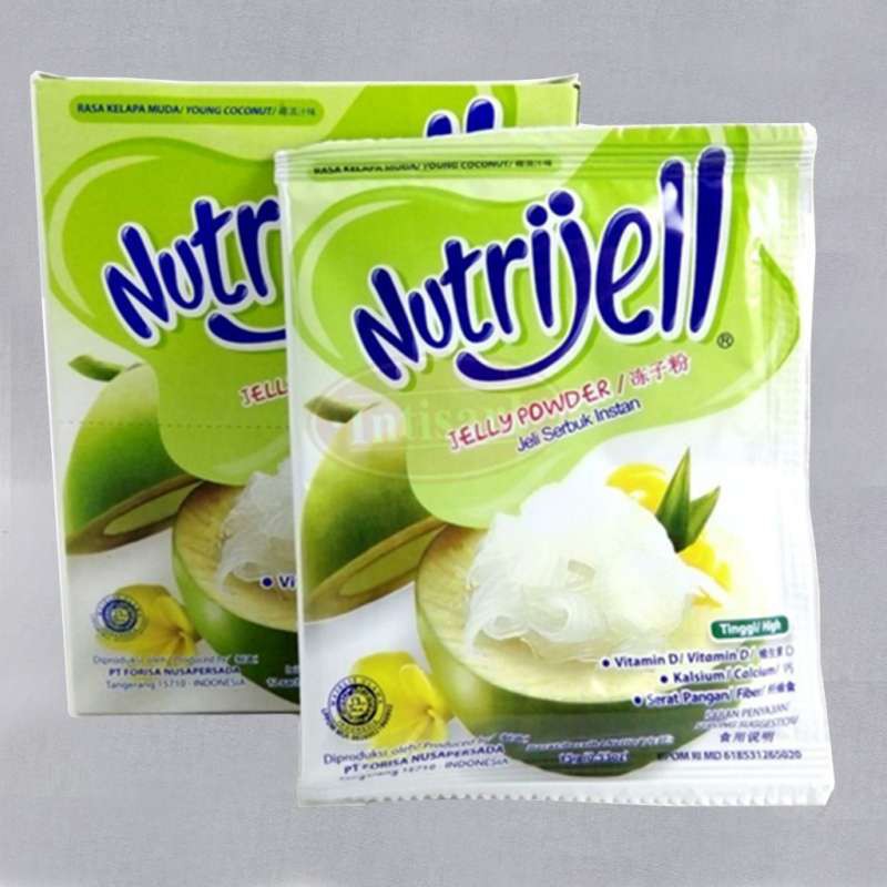 Nutrijell Agar&quot; Jelly Powder Nutrijel Ekonomis Rasa Kelapa Muda 15 Gram