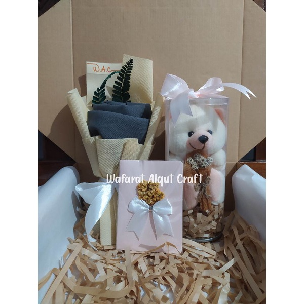 (Kado Murah) Souvernir Lebaran/Kado Pernikahan/Gift Box Vintage/Buket Hijab/Tabung Mika Aestethic