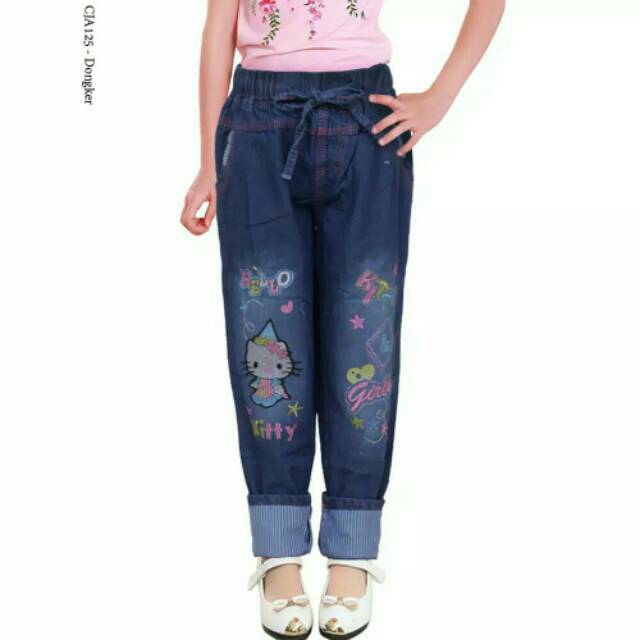  Celana  Jogger  Anak  Jeans Lembut 5 10  tahun  Ripped Jogger  