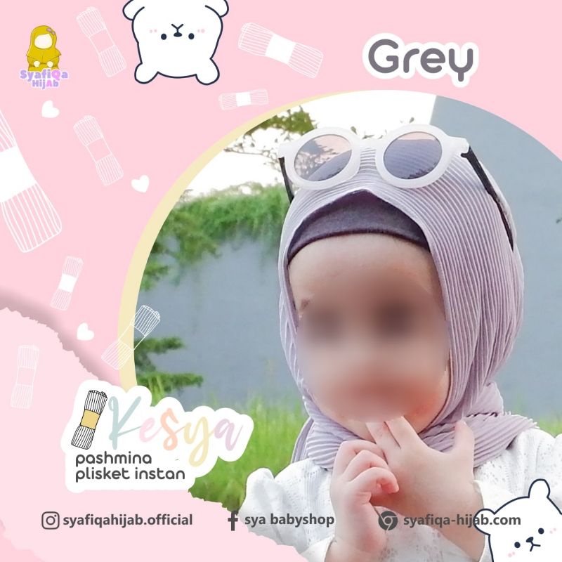 Hijab Anak Plisket / Syafiqa hijab