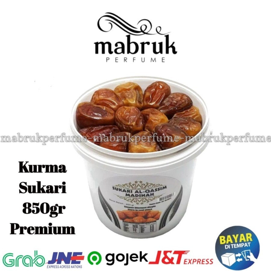 

Kurma Sukkari Sukari Ember 850gr Korma Packing Saudi Qasim Qassim