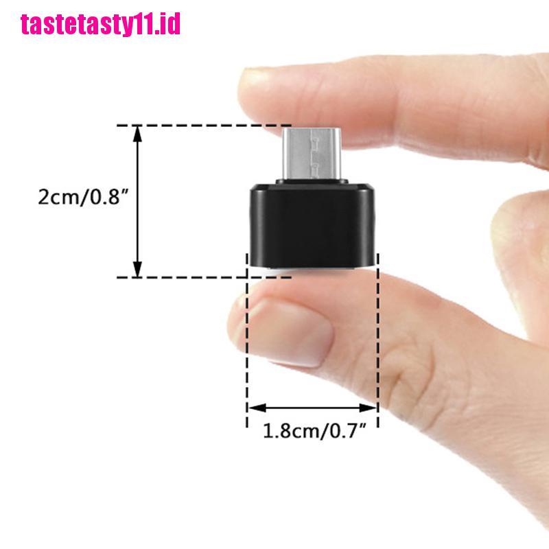 2 Pcs Adaptor Konverter Data USB Tipe C Male Ke USB 2.0 Female OTG