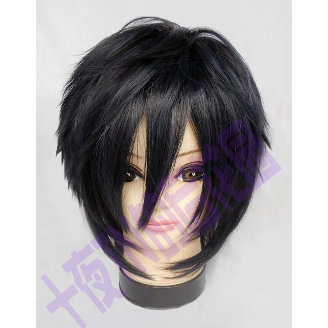 [Cosplay Wig] Base 35cm Hitam/Pure Black - Sasuke Uchiha Naruto Gaiden/Boruto