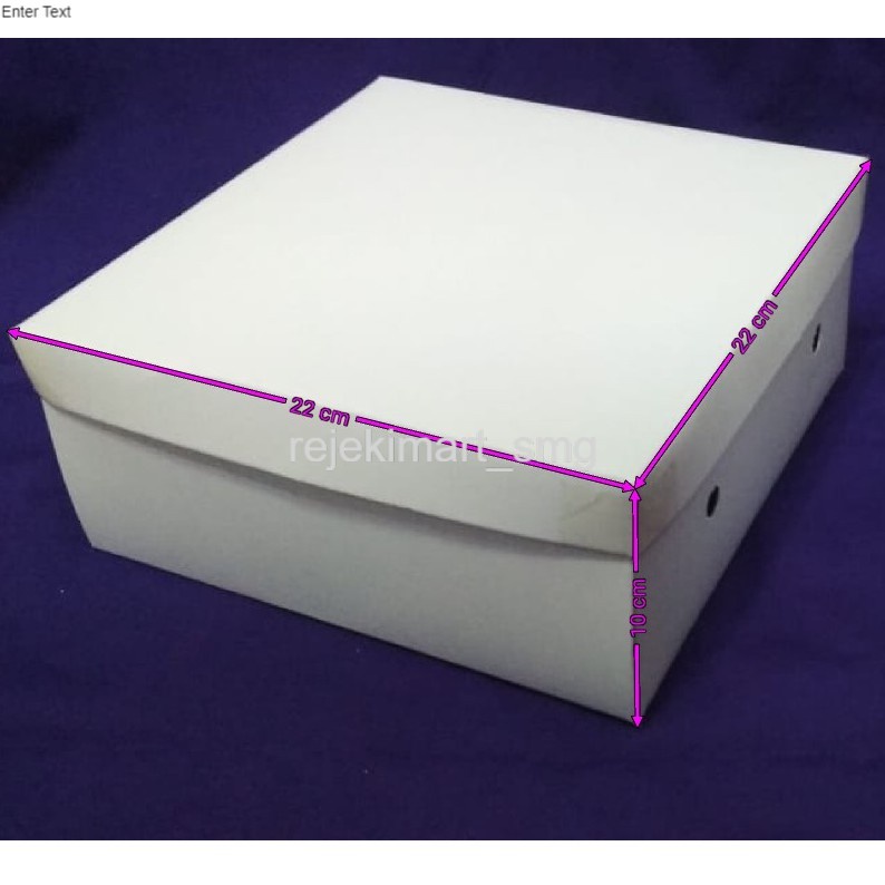 

DIBURU BANGET!!! ( Kardus ) Dus Snack/Dus Nasi Polos Warna Putih Uk. 22 x 22 x 9