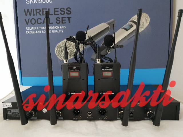 MIC WIRELESS SENNHEISER SKM 9000 ( CLIP ON + CLIP ON ) MULTI CHANNEL