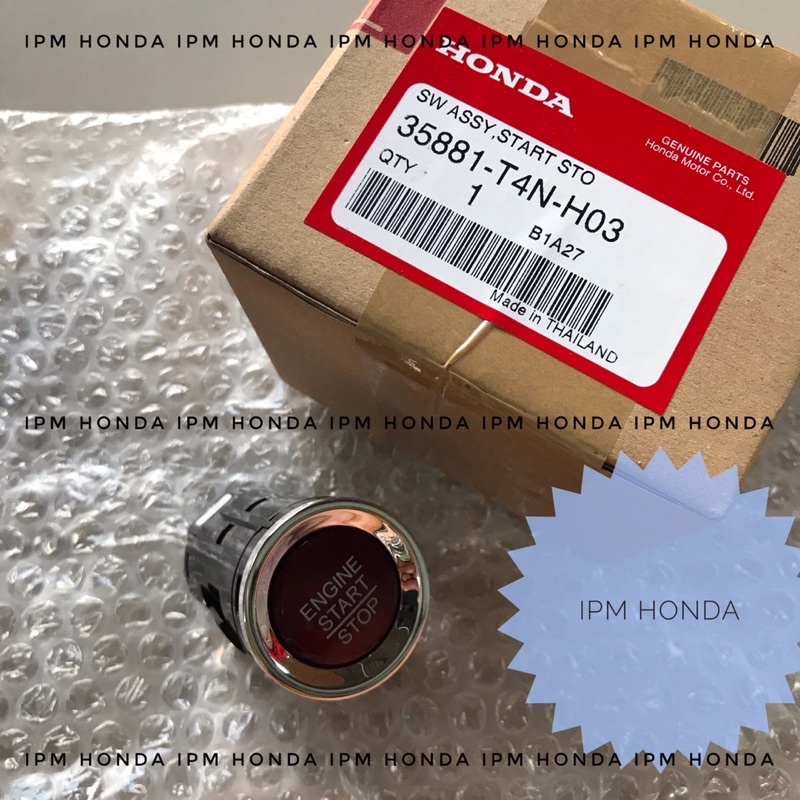 T4N Switch Saklar Tombol Engine Start Stop Starter Stater Mesin Honda HRV 2015 2016 2017 2018 2019 2020 2021 35881 T4N