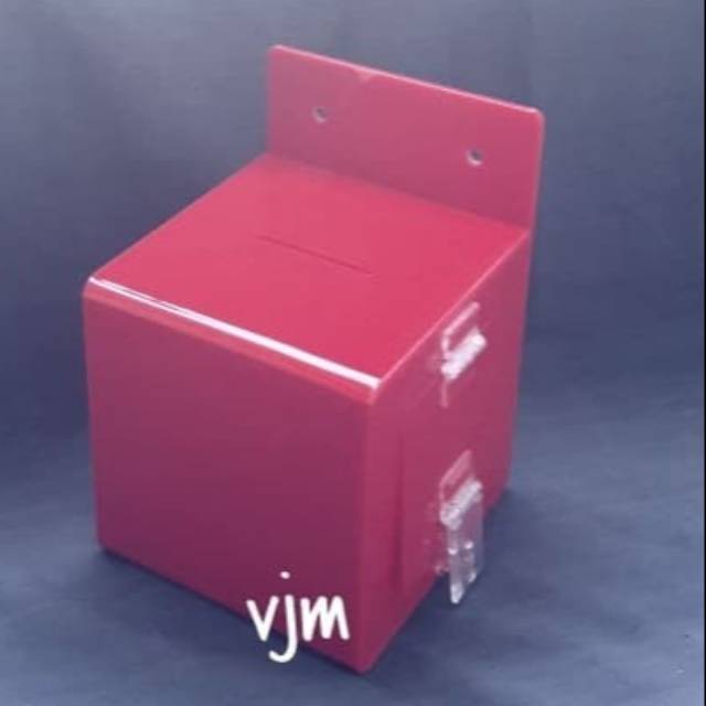 

Kotak amal acrylic merah , kotak amal akrilik , kotak infaq