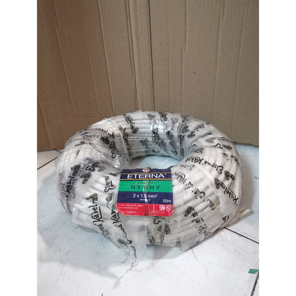 Eterna Kabel NYMHY 2x1.5 Per Meter