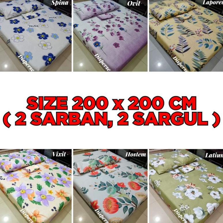 SPREI UKURAN 200X200 BUNGA SEPRAI KING JUMBO SEPREI MURAH SEPRAI SUPERKING SPRAI HOMEMADE TERLARISSS