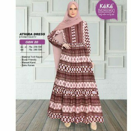 SALE GAMIS KEKE GDH 20  KEKE HUMAIMA  ATHIRA DRESS