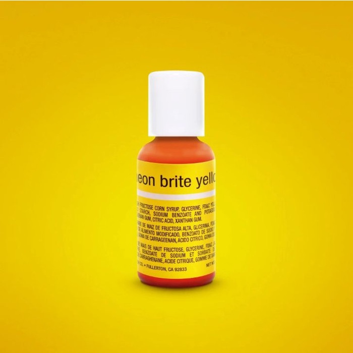 

Neon Brite Yellow Chefmaster Liqua-Gel Food Coloring 20 ml