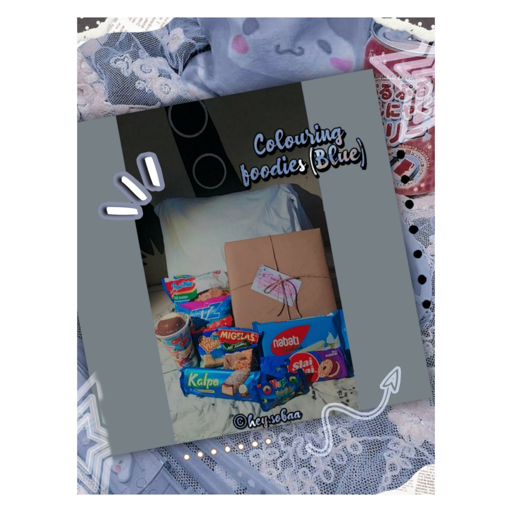 

[Blue] Colour Foodies Hampers | Snack Box Theme Murah & Kekinian