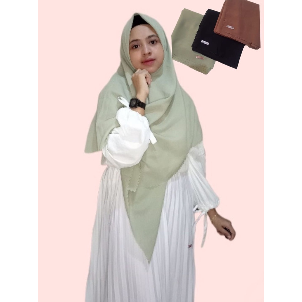 Bella Square Lassercut Premium Hijab Segi Empat Ainahijab